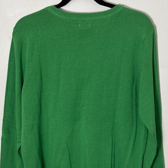 NWT IZOD Vintage Argyle V Neck Pullover Sweater Green Blue Gray Size XXL - Picture 7 of 7